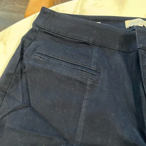 Loft Outlet Velvet Zip Pocket Pants - Picture 2 of 6